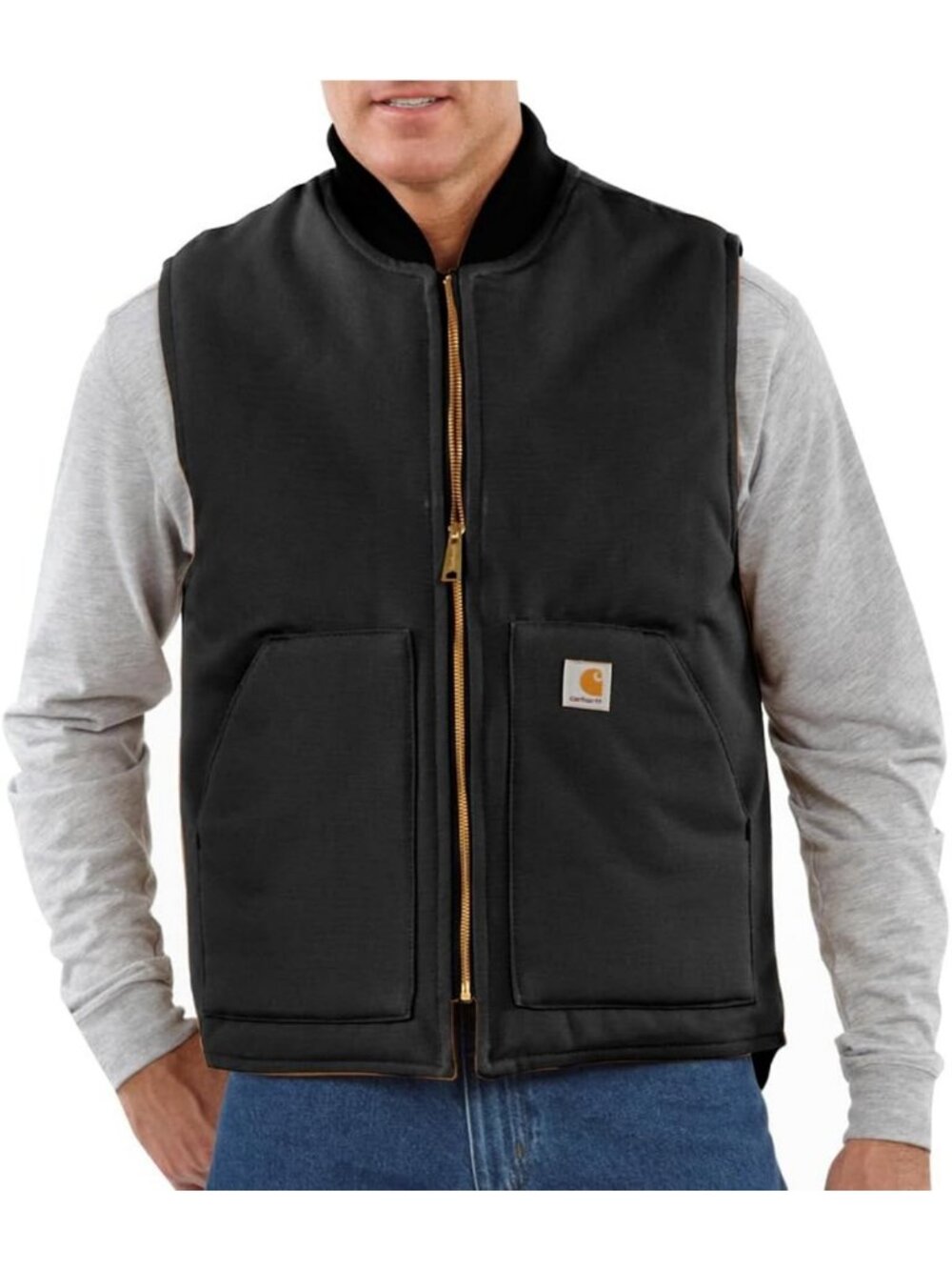 Men's Iconic Firm Duck Vest - Durable Outdoor Layering, Warmth & Comfort